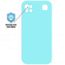 Capa para LG K92 - Silicone Case Azul Turquesa
